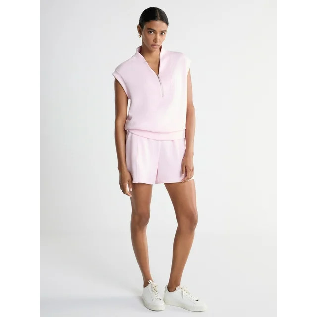 Scoop Women's Ultimate Scubaknit Zip Front Shawl Top, Sizes XS-XXL | Walmart (US)