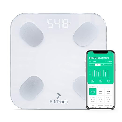 FitTrack Dara Smart BMI Digital Scale - Measure Weight and Body Fat - Most Accurate Bluetooth Gla... | Amazon (US)