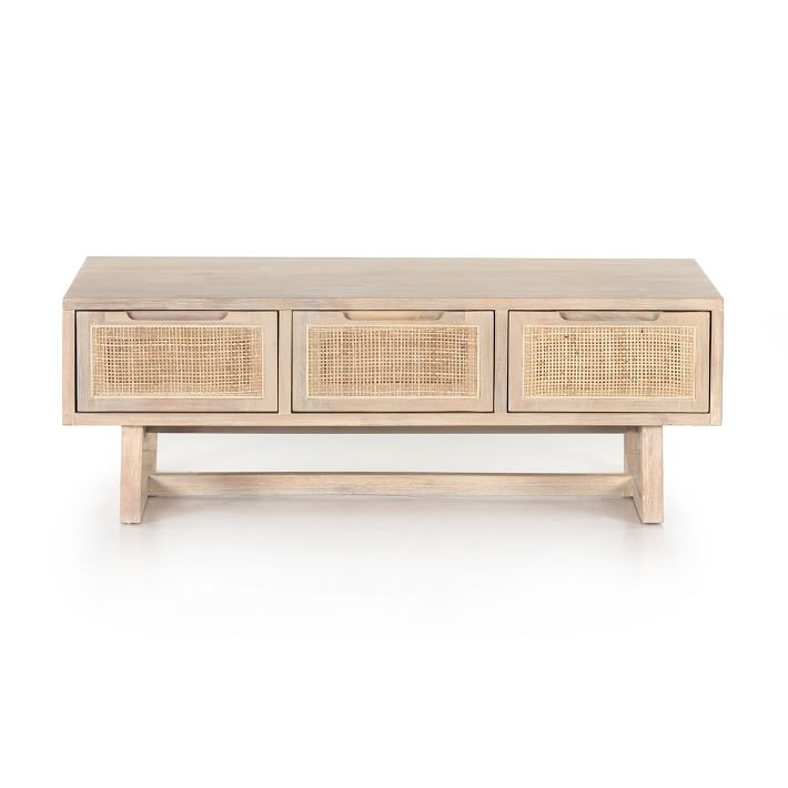 Yvette Woven Rectangle Coffee Table (46") | West Elm (US)