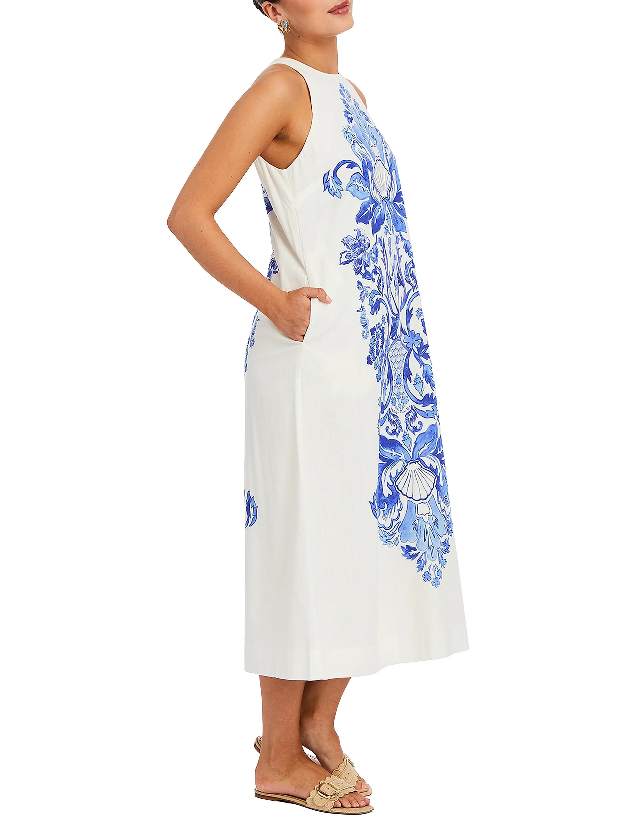 Farfalle Printed A-Line Midi-Dress | Saks Fifth Avenue