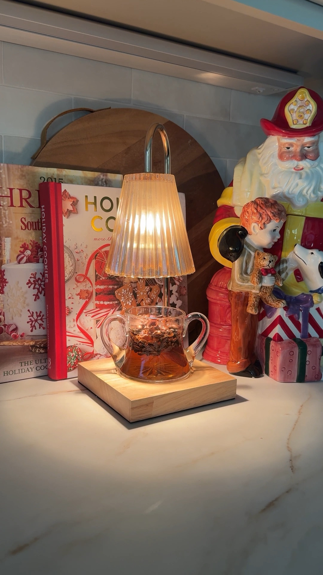 This would make a great gift! Grab a candle warming lamp, thrift a cute glass dish, and bag up a simmer pot recipe for the recipient! Cute, unique, and smells divine! 

#LTKHome #LTKSeasonal #LTKGiftGuide