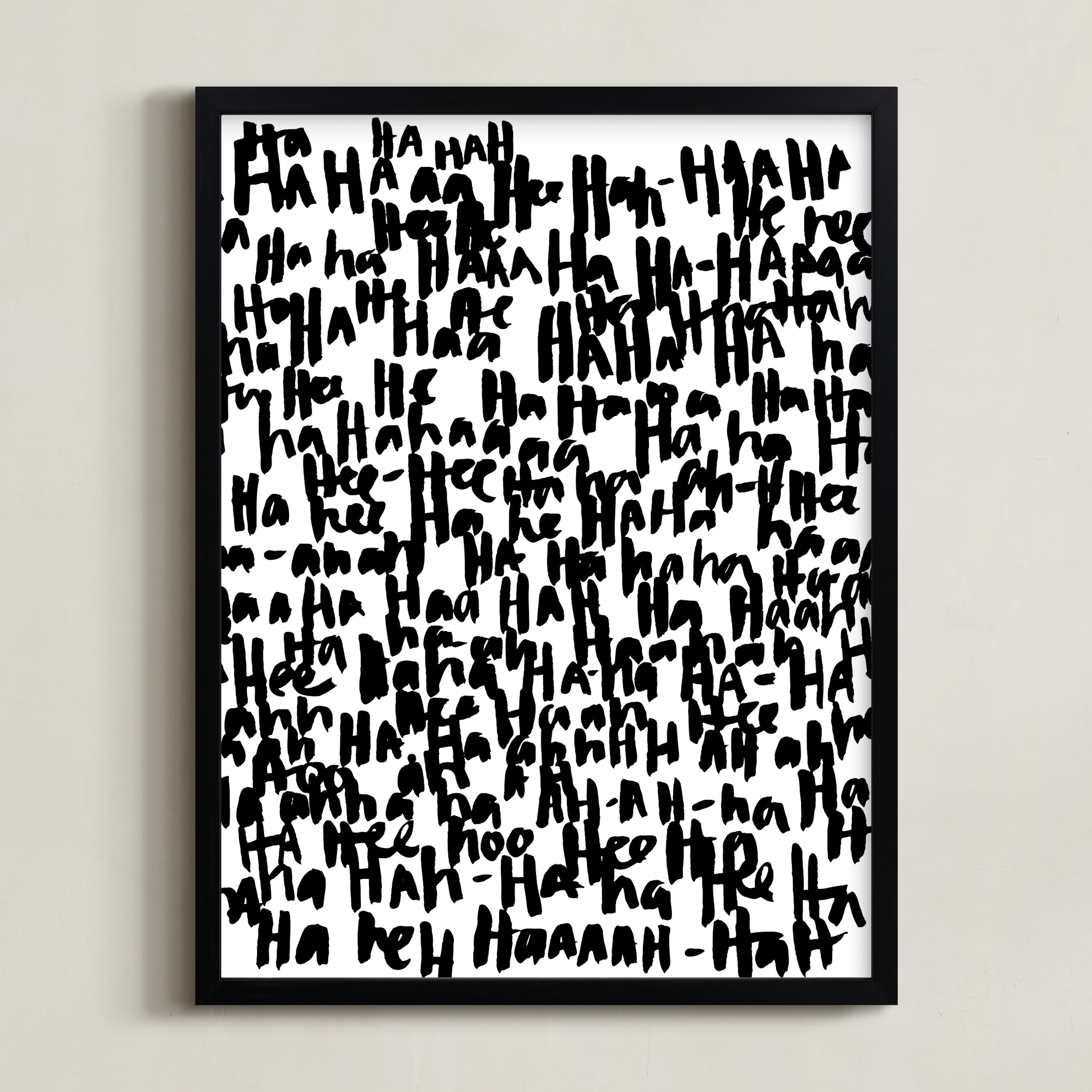 "HA-HA-HA-HA" - Graphic Limited Edition Art Print by Kate Roebuck. | Minted
