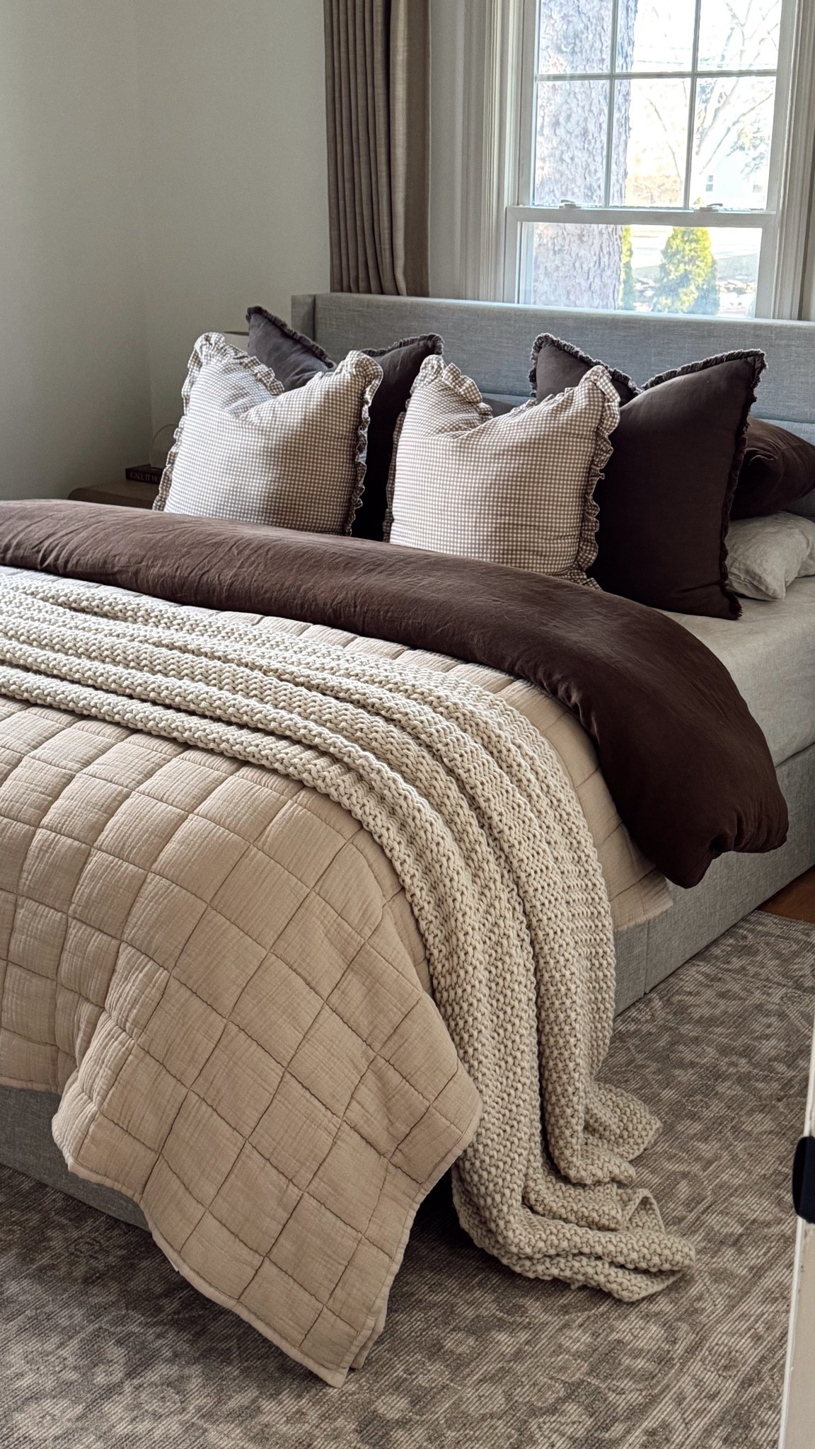 cozy bedding combo 🤎


Bedding, neutral bedding, brown bedding, layered bedding, cozy bedding combo, quince bedding, linen, linen bedding, quilt