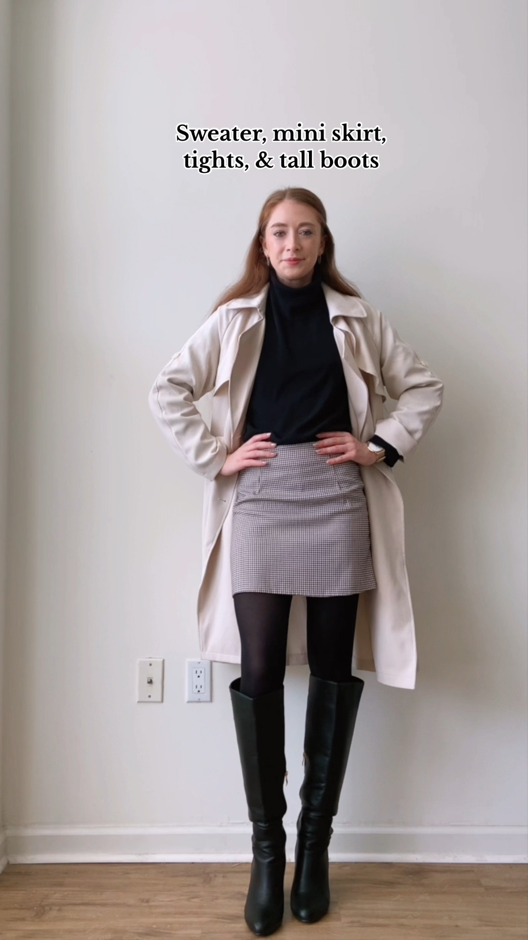 Sweater skirt 2024 and tights