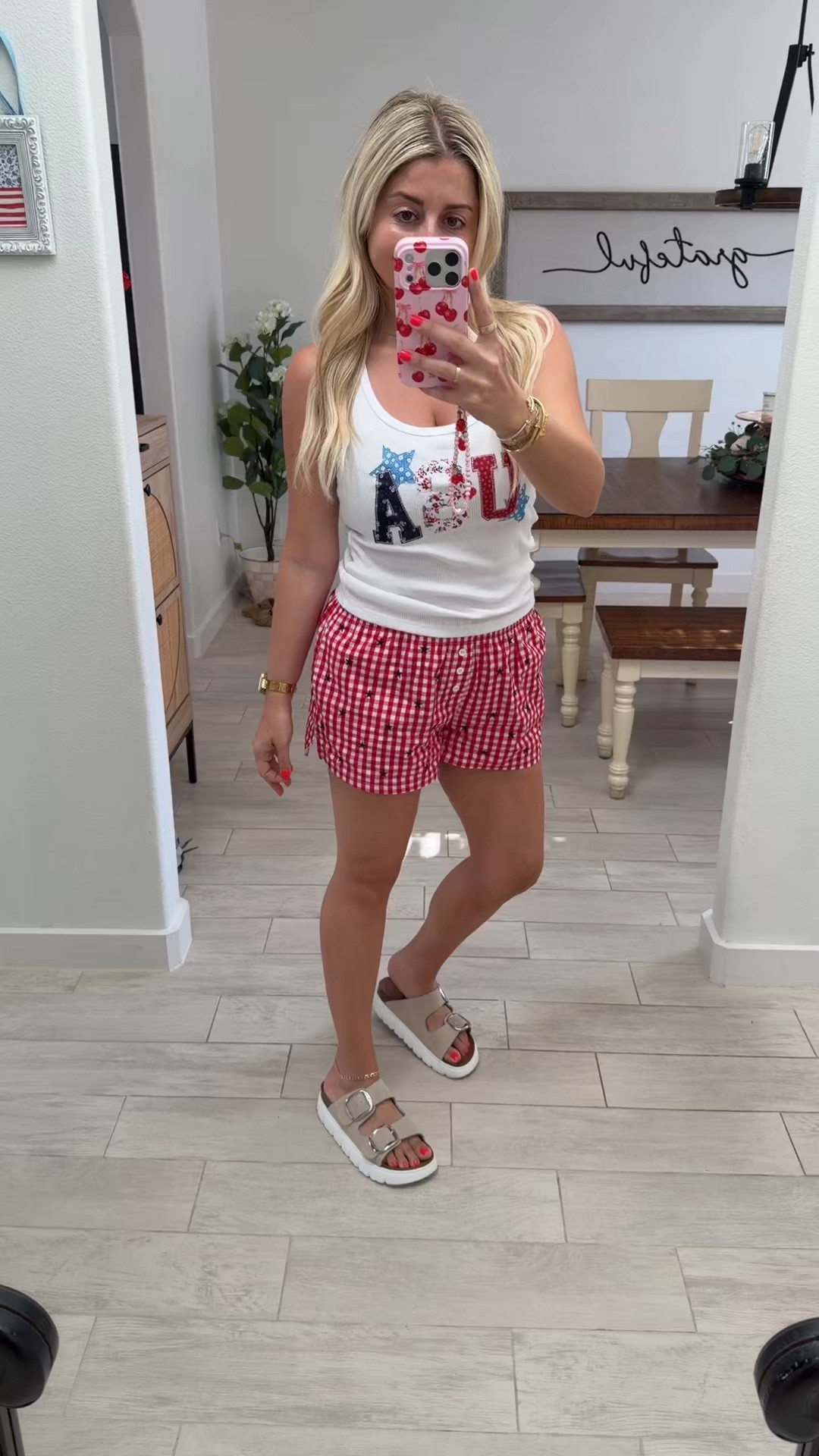 USA outfit
Size small 
sandals tts
4th of July

#LTKootd