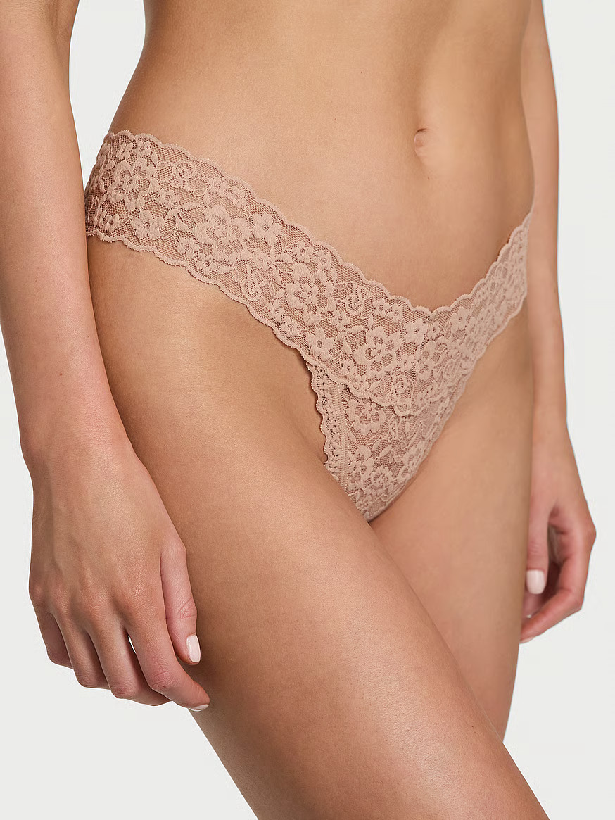 Buy Lace Thong Panty, Pretty Blossom - Order Panties online - Victoria's Secret US | Victoria's Secret (US / CA )