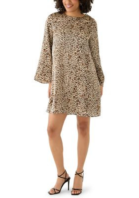 Women's Long Sleeve Leopard Print Dress | Belk