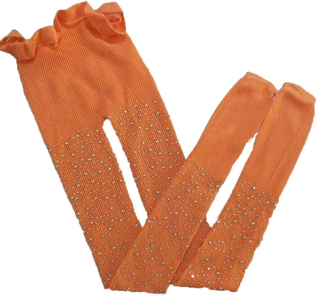 Springcmy Little Girls Tights Children's Fishnet Tight Stockings Sparkle Glitter Rhinestone Hollo... | Amazon (US)