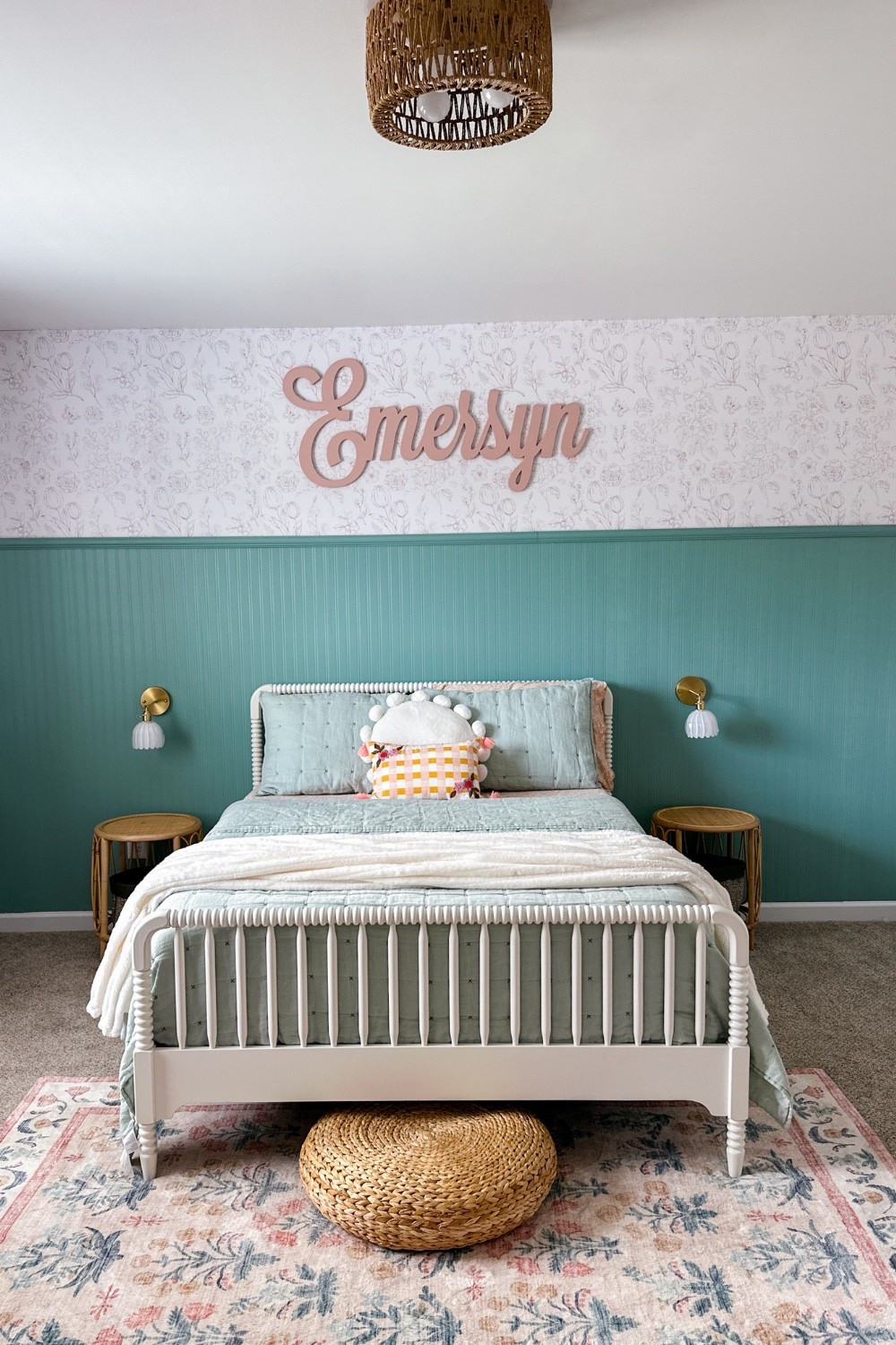 Emersyn’s Bedroom Links Part 1
The wall and the bed area! 
This whole room is almost an equal combination of Target and Amazon finds 🤍

#LTKStyleTip #LTKHome #LTKKids