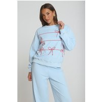 Candy Cane Dreams Sweater Blue | Hello Molly (US)