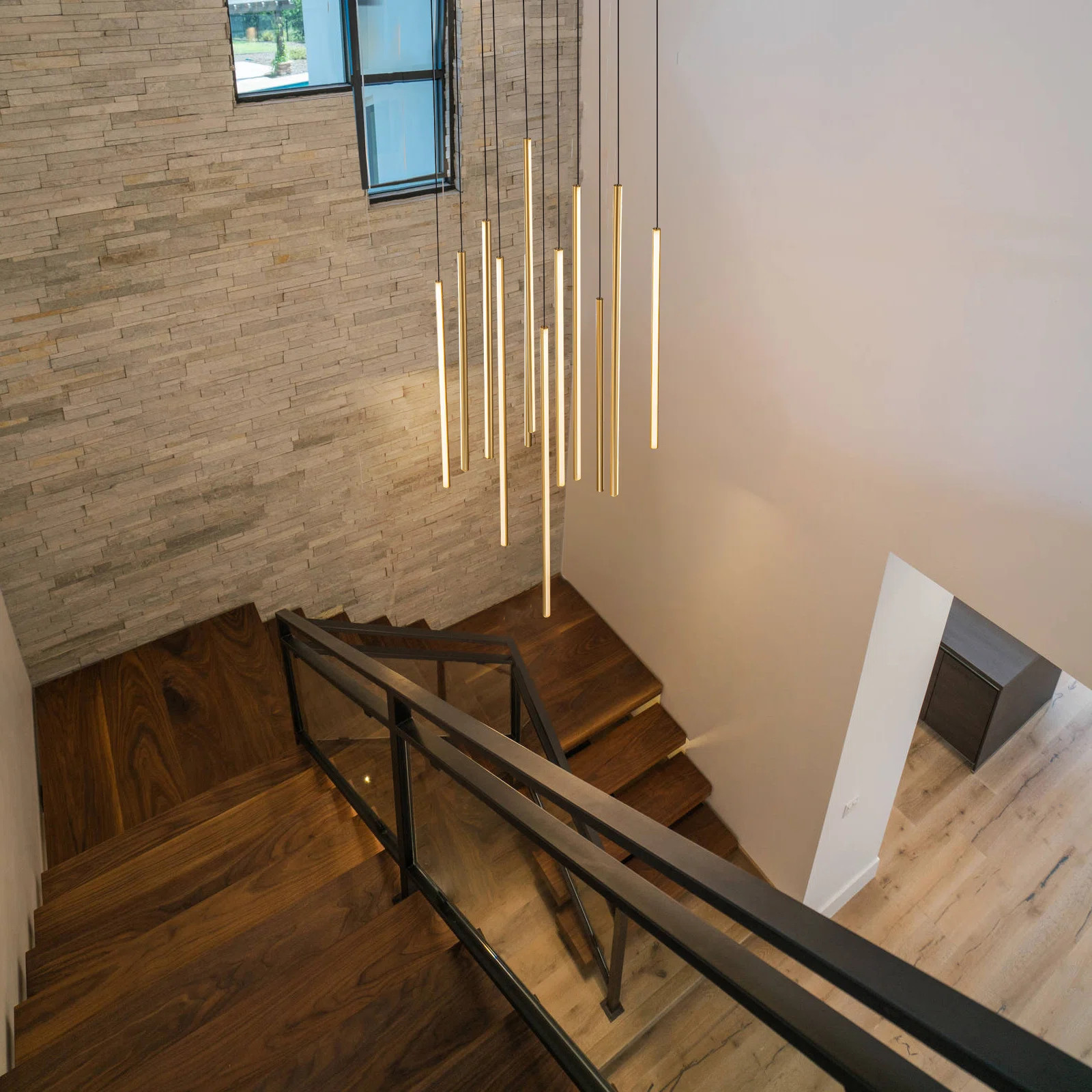 Caylah Cluster Cylinder LED Pendant for Stairs | Wayfair North America