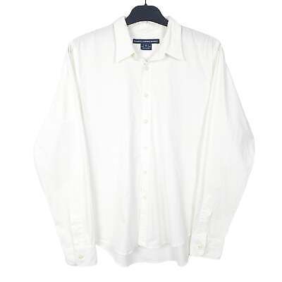 RALPH LAUREN White Shirt Slim Fit Oxford Long Sleeve Casual Cotton Womens 12 | eBay UK