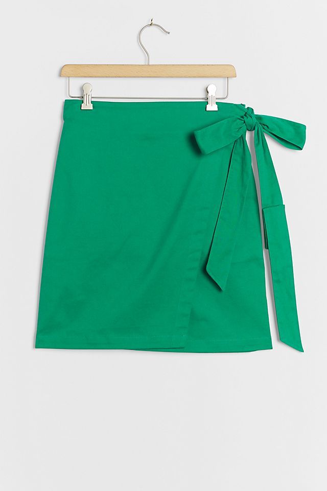 Iris Wrap Mini Skirt | Anthropologie (US)