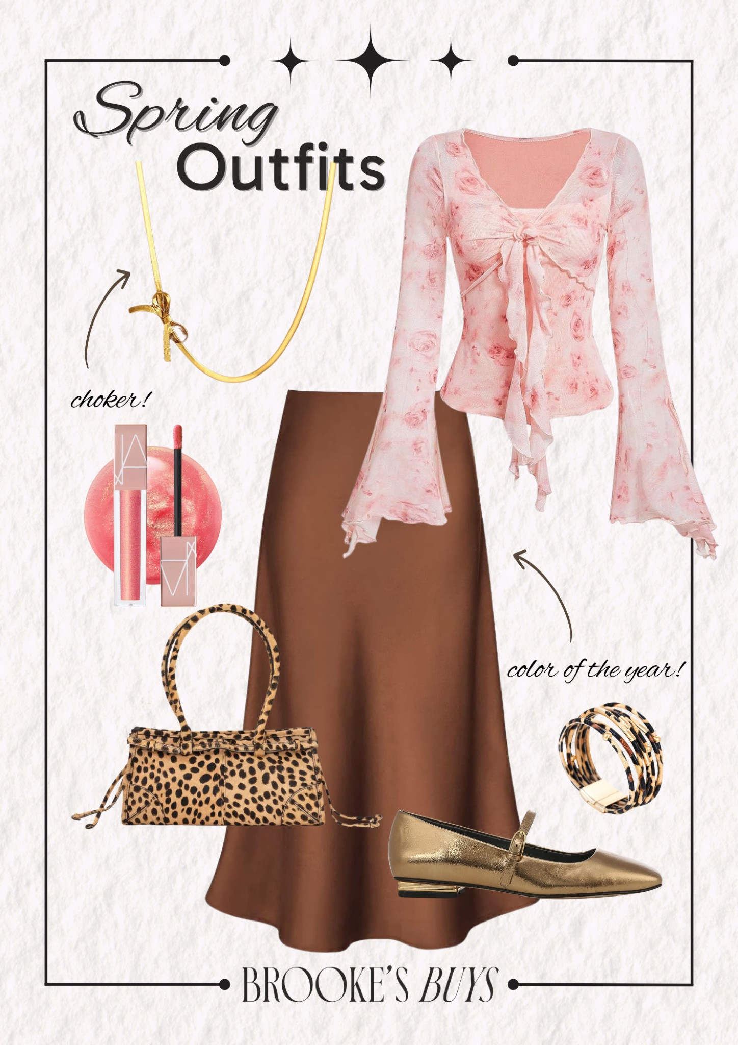 Cute spring outfit. I love these metallic ballet flats and leopard print should bag!

#LTKItBag #LTKStyleTip