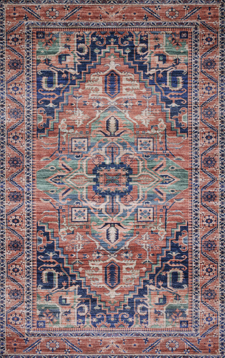 Loloi Cielo Cie-06 Coral - Multi Area Rug | RugStudio.com