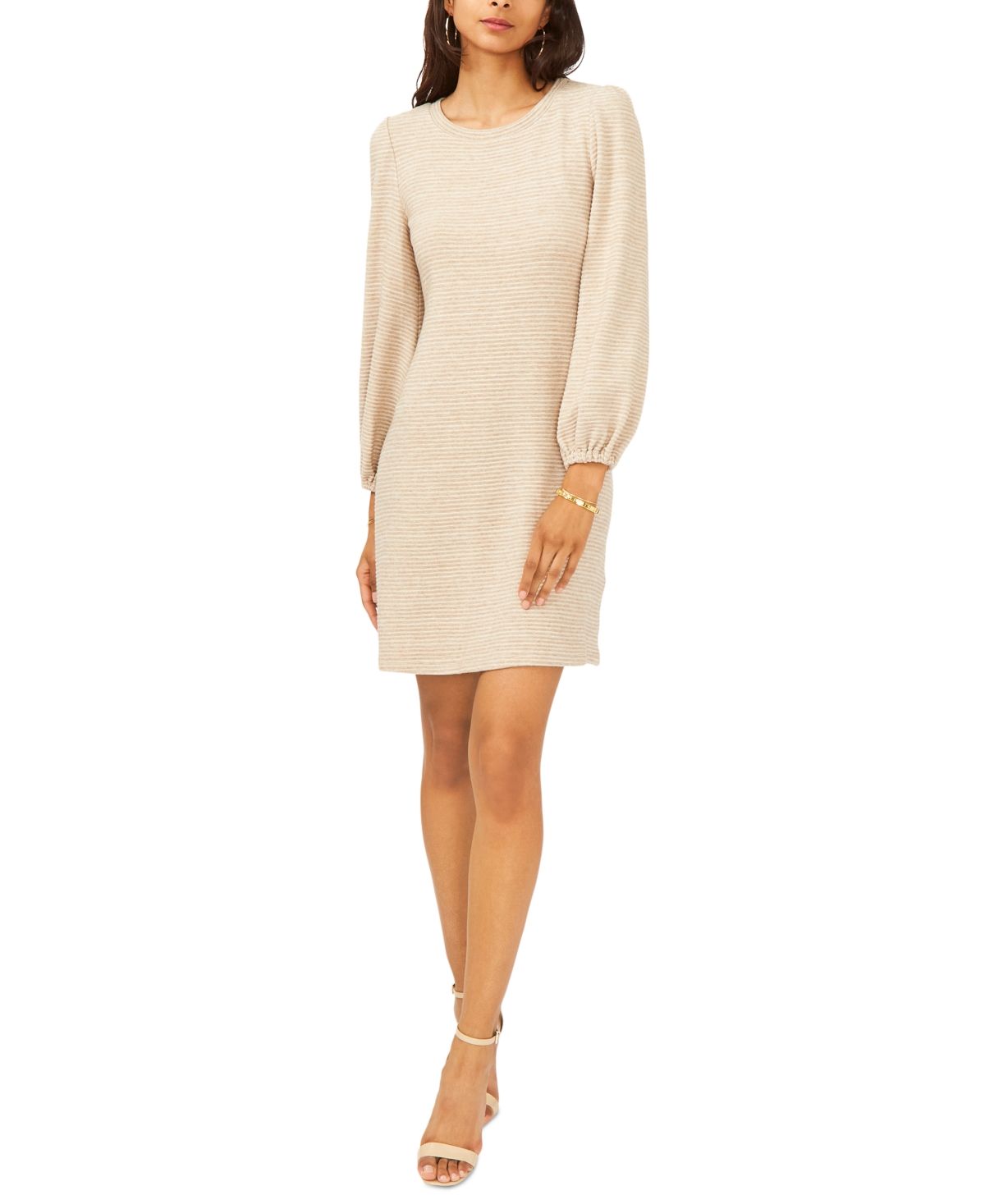 Msk Petite Ribbed Sweater Dress | Macys (US)