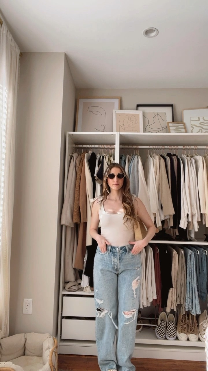 These 90s jeans from target are seriously incredible I’m obsessed (and of course paired with my fav $12 tank) 

#LTKStyleTip #LTKFindsUnder50