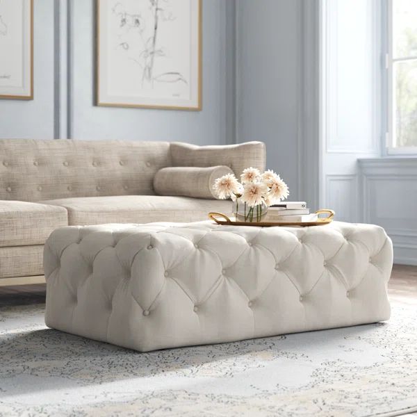 Acklen 48.5'' Wide Tufted Rectangle Cocktail Ottoman | Wayfair North America