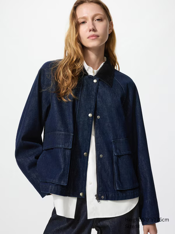 Utility Short Jacket (Denim) | UNIQLO (UK)