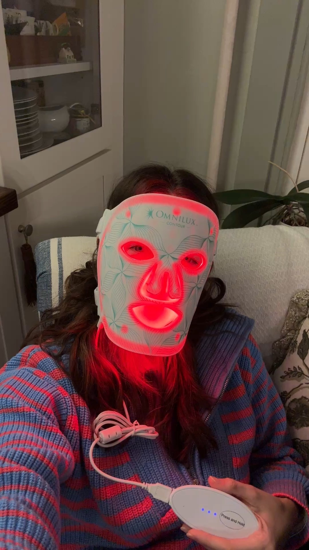 I tried out my new red light mask tonight & I loved it! It was so easy to incorporate into my nighttime routine, Joe even tried it! It definitely wasn’t Birdie’s favorite, though 😂🤷🏻‍♀️😎 Red light therapy reduces signs of aging by minimizing wrinkles & fine lines, calms inflammation & redness (great for my “pink”toned skin), & improves circulation! Perfect for this 38 year old mom who still hasn’t tried Botox 😬🤪

#LTKHome #LTKBeauty