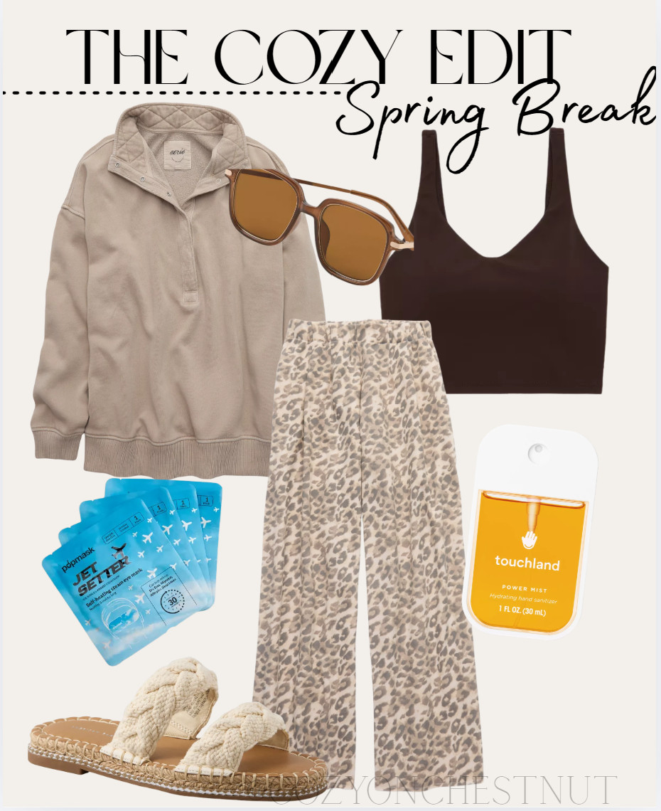 Stay comfy with all your spring break travels! Everything here is from Aerie! 

 #LTKSpringSale #LTKdayinmylife #LTKgrwm
