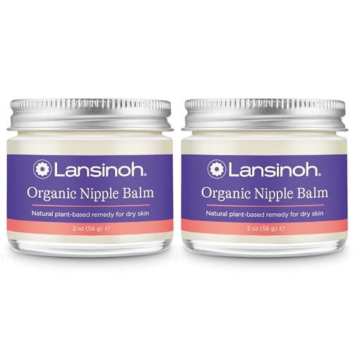 Lansinoh Organic Nipple Butter, Nipple Cream Safe for Breastfeeding Baby, Postpartum Essentials for Mom, 2 Pack, 4 Ounces Total | Amazon (US)