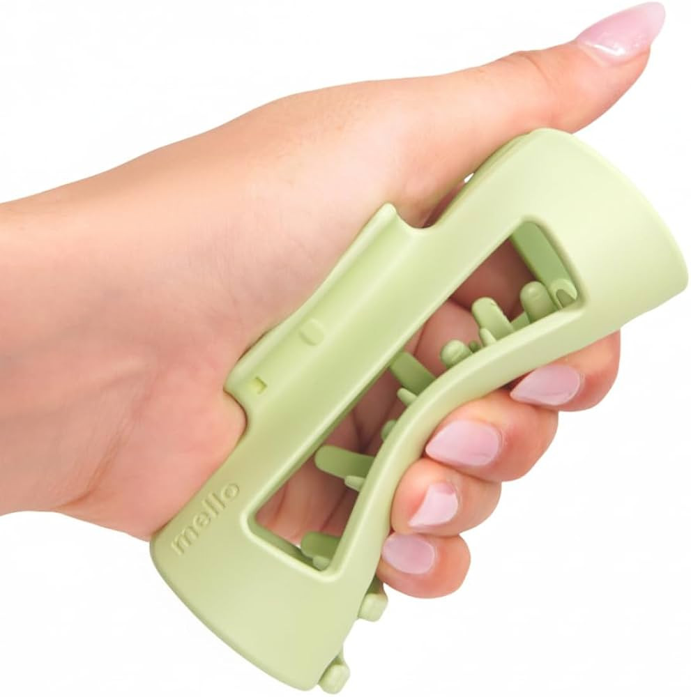 The Original Mello Hair Claw Clip Squishy Claw Clip Made in Korea Patent Pending 30021976 (Green,... | Amazon (US)