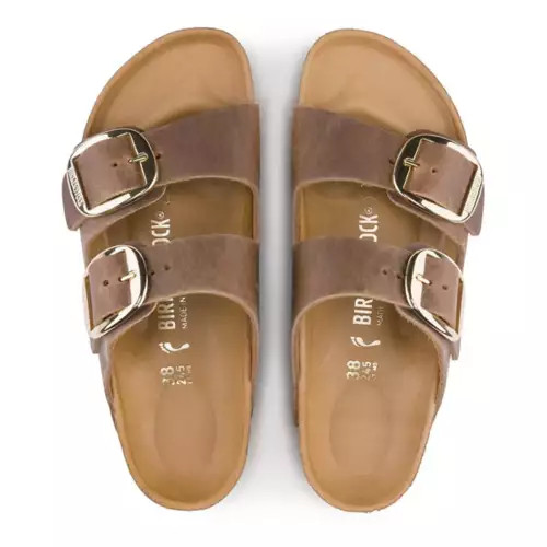 Women's Birkenstock Arizona Big Buckle Leather Slide Sandals | Scheels