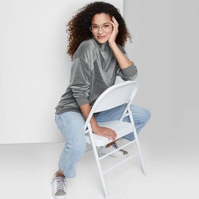 Women's Quarter Zip Velour Tunic Sweatshirt - Wild Fable™ | Target