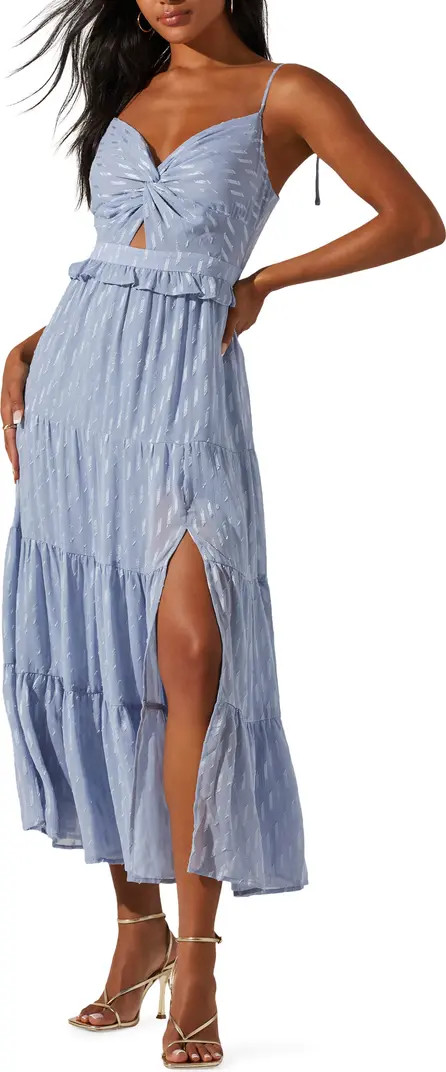 ASTR the Label Jacquard Tiered Midi Dress | Nordstromrack | Nordstrom Rack