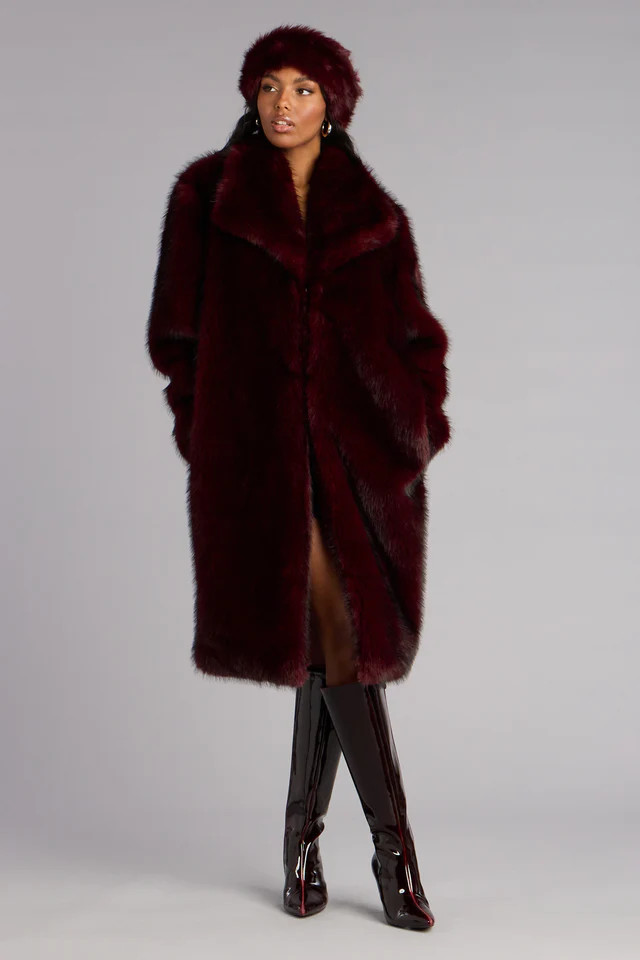Luxe Look Long Faux Fur Coat | Windsor Stores
