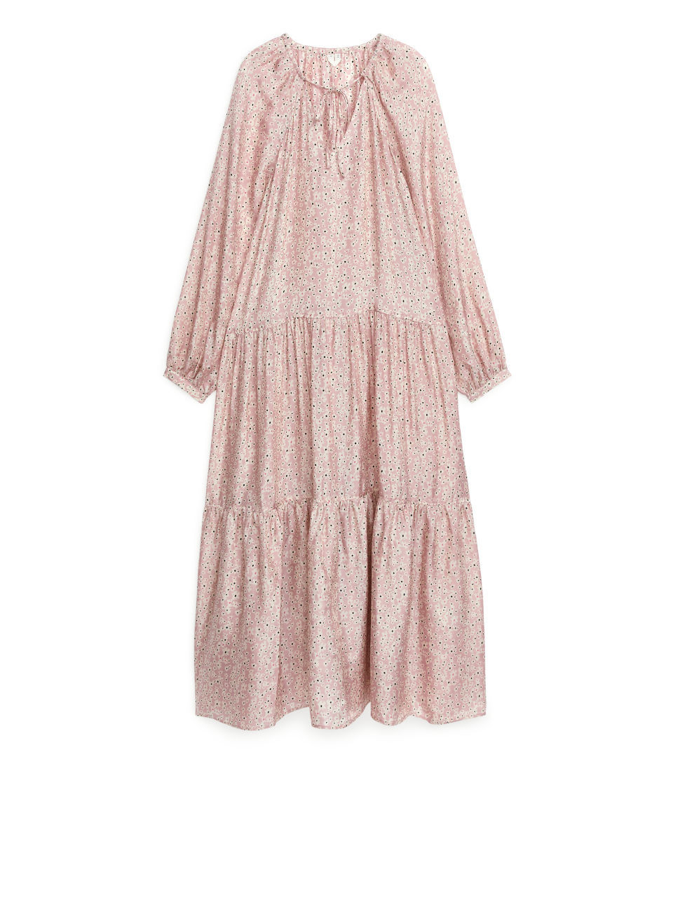 Floral Tier Dress - Orange | ARKET (US&UK)