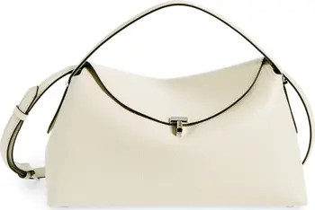 T-Lock Curved Leather Shoulder Bag | Nordstrom