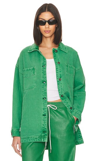 x We The Free Madison City Twill Jacket In Kelly Green | Revolve Clothing (Global)