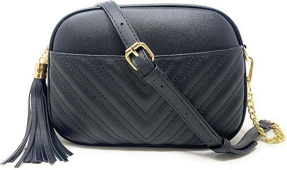 Lola Mae Quilted Crossbody Bag, Trendy Design Shoulder Purse | Amazon (US)