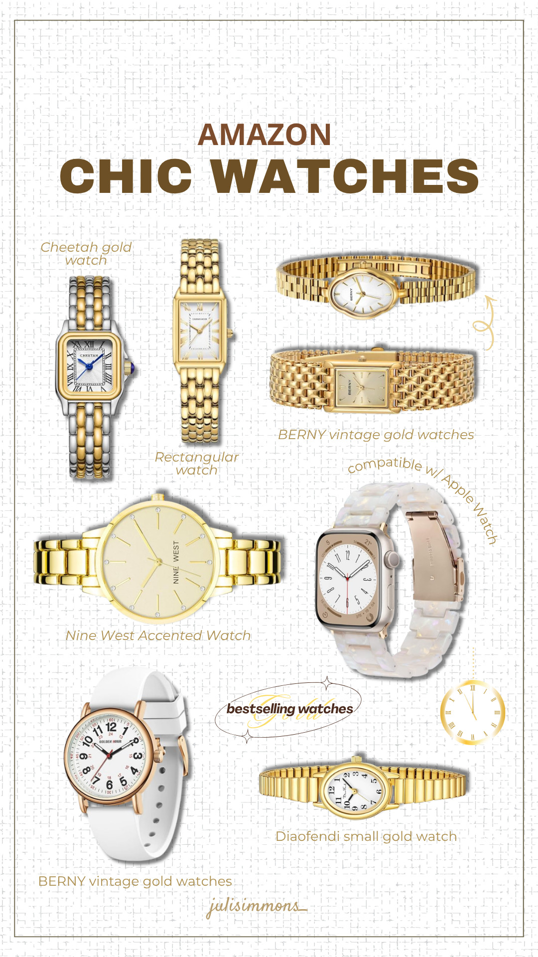 My favorite Amazon watches! These are all bestsellers and give that expensive, elegant look without the luxury price tag. I rounded up my favorites for you to shop!
#AmazonBestsellers #AmazonFinds #LTKwatches #LTKFashion #LTKAccessories 

 