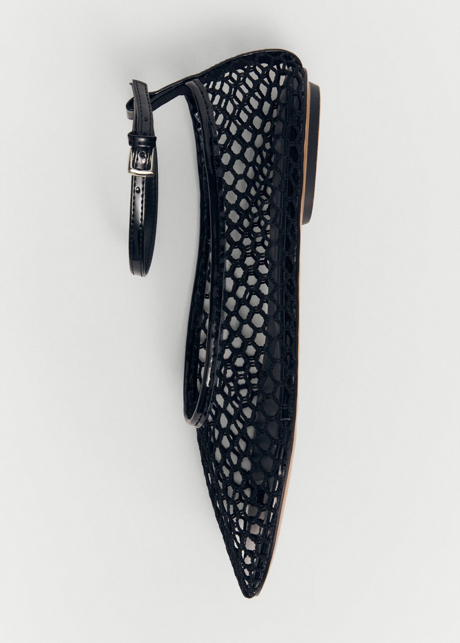 Ballet flats with mesh bracelet - Woman | MANGO USA | MANGO (US)