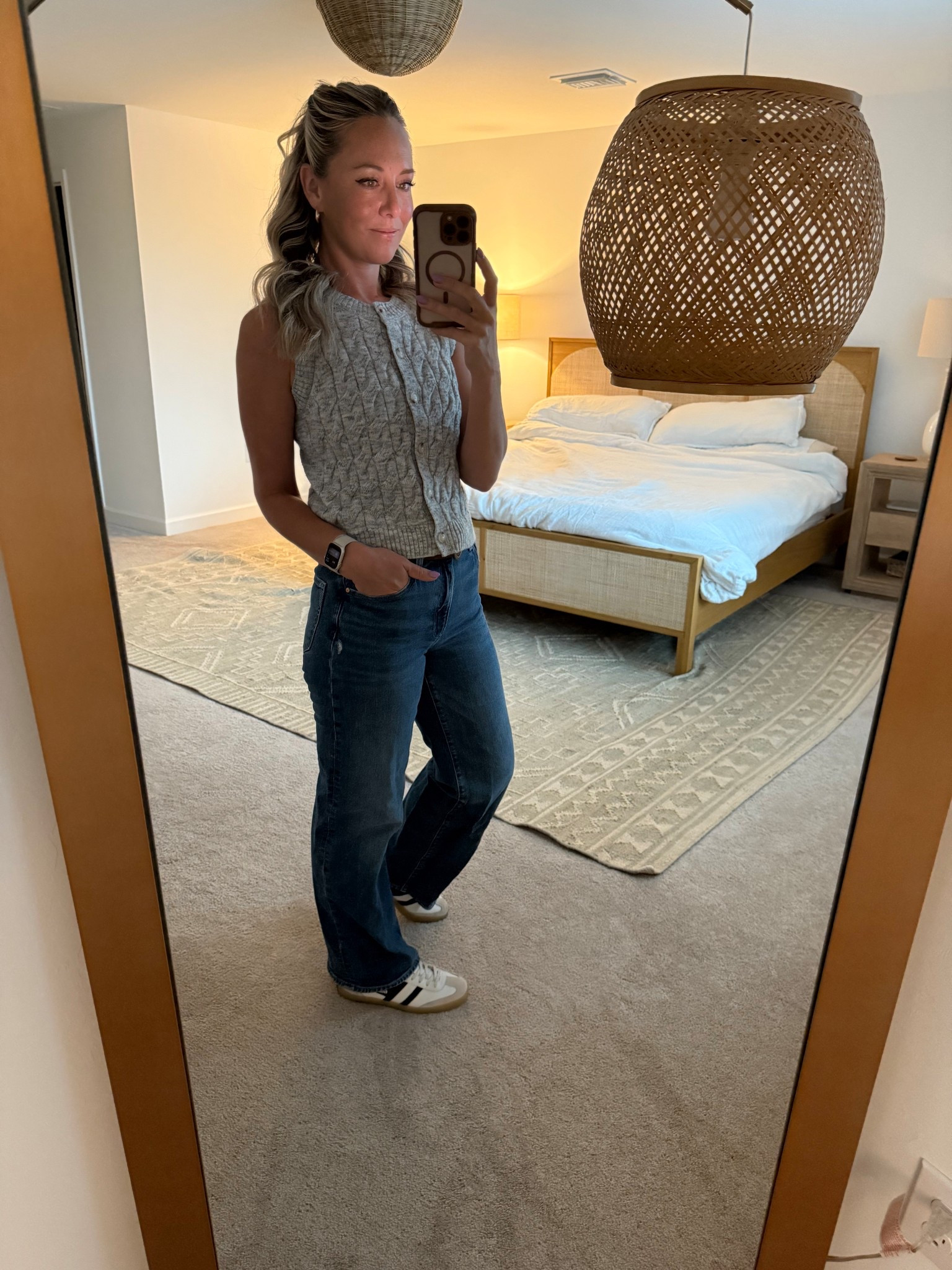 Neutrals, forever and always. This morning, I almost convinced myself this outfit was too boring, too safe. Maybe I should be more creative? But the truth is—this is me. A grab-and-go, easy-peasy outfit repeater who loves a wardrobe full of pieces I can wear again and again. Put-together when I can be (which is rare in the life of a busy mom), but always choosing what makes me feel good. Classic, effortless, and ready for whatever the day brings. 

My vest is available in lots of sizes! I also linked some other options I’m loving.

#MomStyle #OutfitRepeater #WardrobeEssentials #NeutralStyle #EasyOutfits #LTKfashion

#LTKOver40