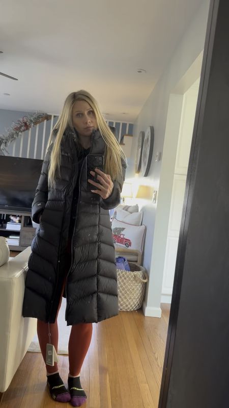The most beautiful, comfy winter coat.  I am wearing a small - might have been able to xs… but like some room to layer underneath.  

It has a beautiful shape and is very lightweight. 

#LTKGiftGuide #LTKSeasonal #LTKHoliday