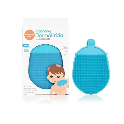 Frida Baby DermaFrida the Bath Mitt | Toddler Quick-Dry Body Bath Brush, Silicone, Replacement to Kid's Washcloth | Fits Both Parent or Child for Early Stage Development | Amazon (US)