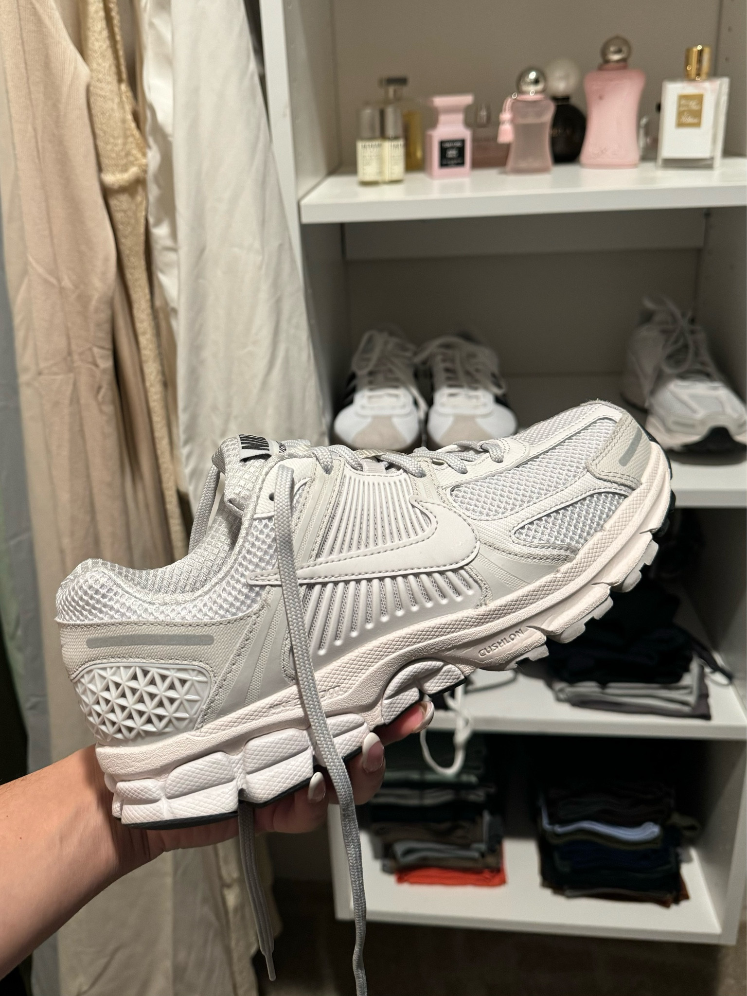 Nike Zoom Vomero 5’s have been my obsession lately. Minimalist sneaker for sure 🤍 
Size: W9

#LTKU #LTKfitness #LTKshoecrush