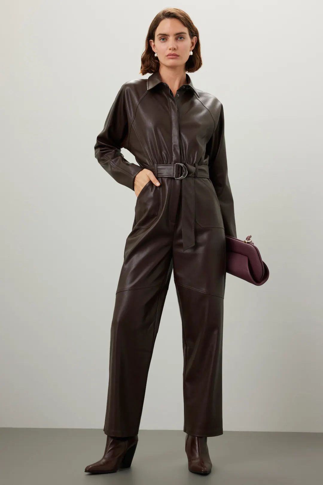 Leather Boiler Jumpsuit | Rent the Runway