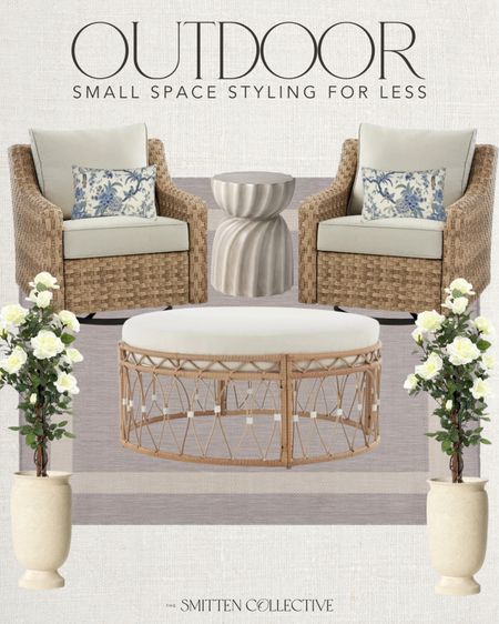 Outdoor small space styling for less! Thinking of this look for my balcony!

#LTKsalealert #LTKSeasonal #LTKhome