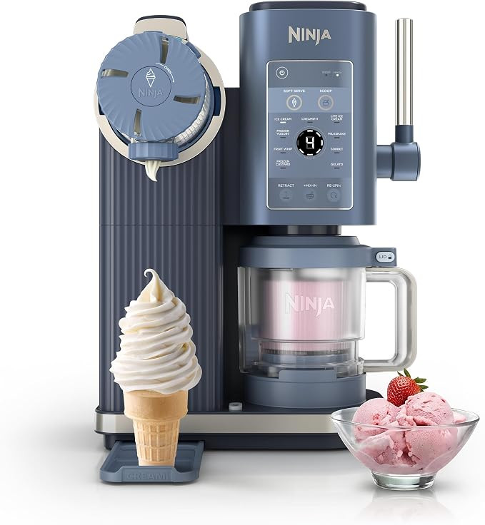 Ninja Creami Scoop & Swirl 13-in-1 Ice Cream and Soft Serve Maker, NC701BL | Amazon (US)