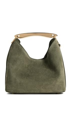Elleme Women's Boomerang Small Suede Bag, Khaki Suede, One Size | Amazon (US)