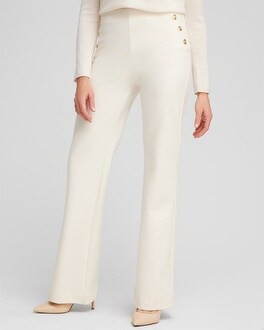 Ponte Button Flare Pants | Chico's