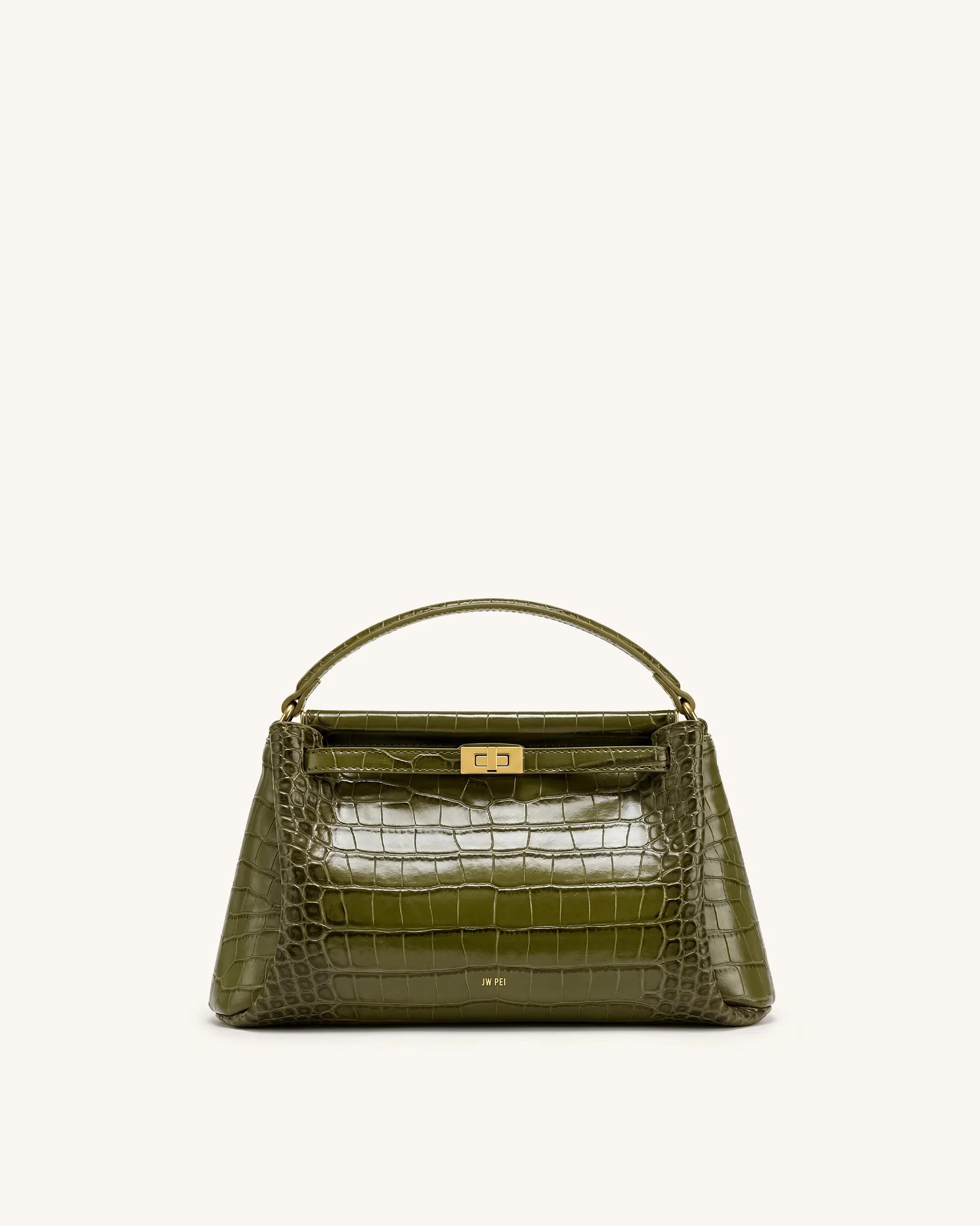 Carmen Top Handle Bag - Green Croc | JW PEI US