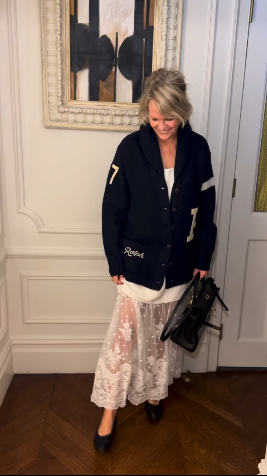 Letterman and Lace 😎

#LTKItBag #LTKStyleTip #LTKVideo