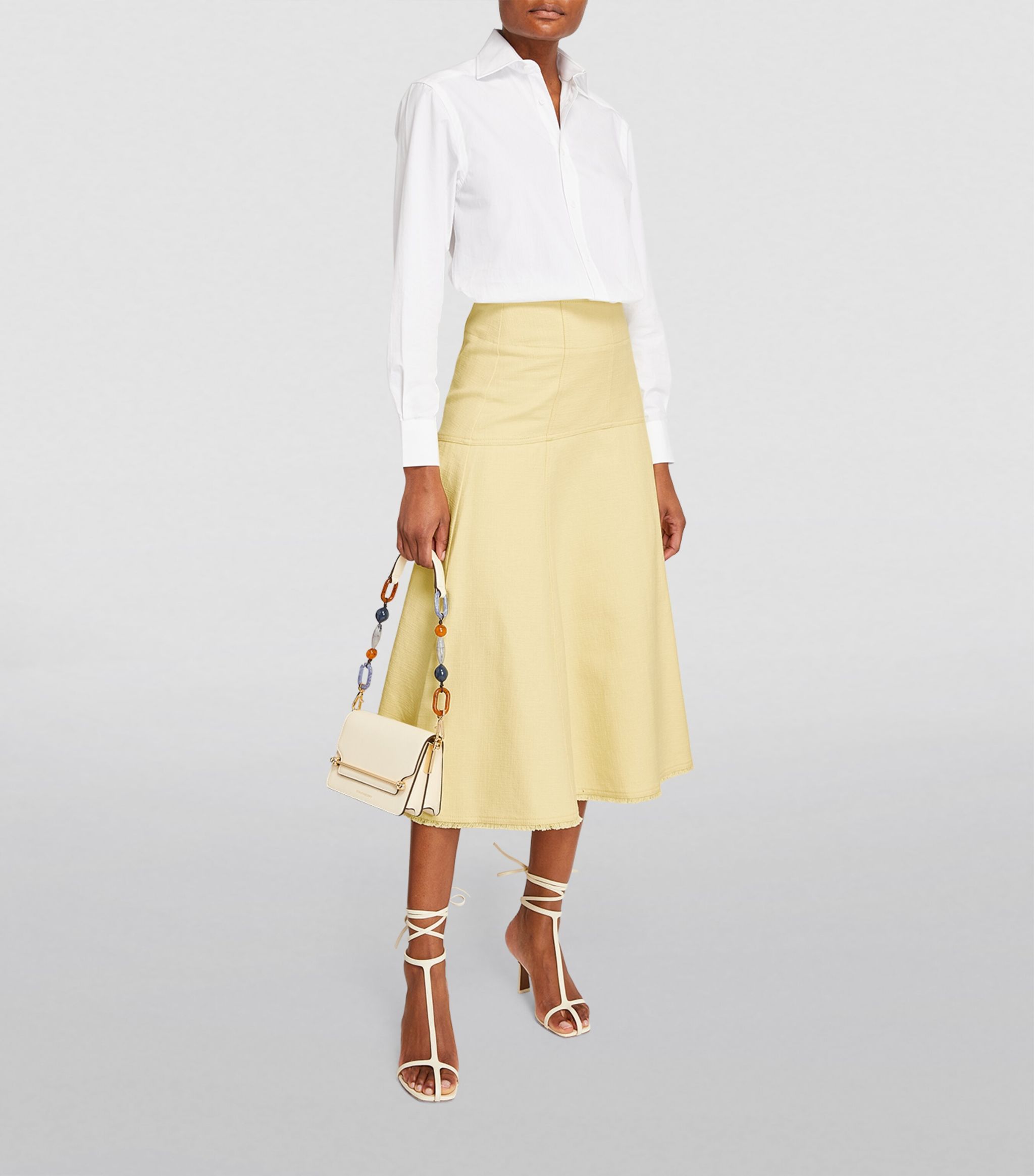 Cotton-Blend Textured Skirt | Harrods