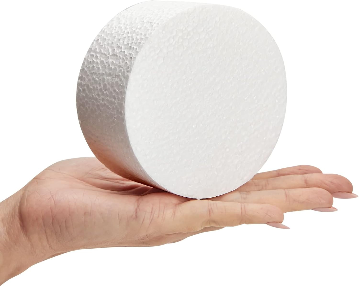 9 Pack Foam Circles for Crafts, Polystyrene Cylinders for Floral Arrangements, DIY Projects (4 x ... | Amazon (US)